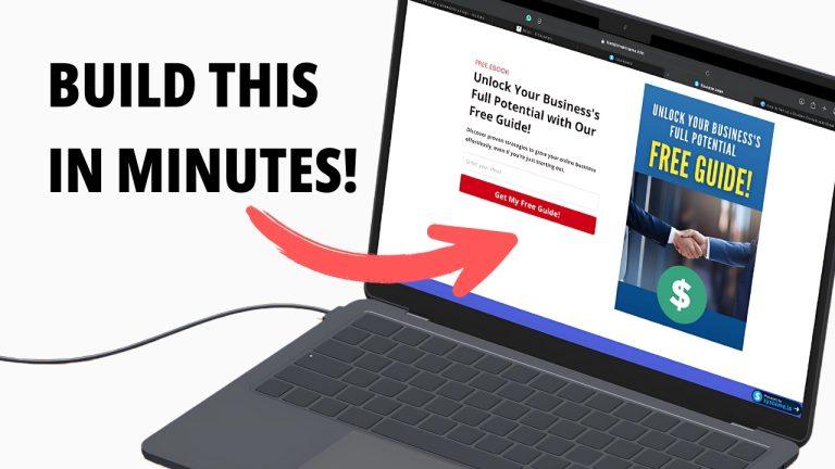 How to Create a Free Landing Page (Email Capture & Lead Magnet)