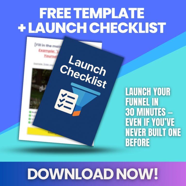 free template launch checklist