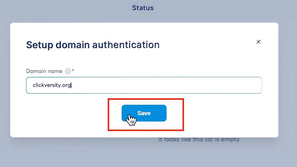enter your domain name to systeme.io