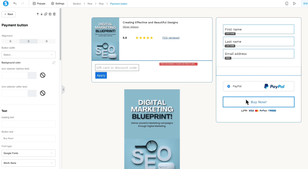 Design a Clean and Simple Order Form